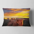 thumbnail image 2 of Designart Colorado Monument At Sunset - Modern Landscape Printed Throw Pillow - 12x20, 2 of 5