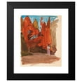 thumbnail image 2 of Magnus Enckell 20x24 Black Modern Framed Museum Art Print Titled - Landscape Where a Woman (1894 - 1895), 2 of 5