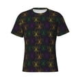 thumbnail image 3 of Naloa Mardi Gras Carnival Men's T-Shirt Sport T-shirt Men's Basic Tee Casual Men's Shirt, Round Neck, Short Sleeves - 3X-Large, 3 of 5