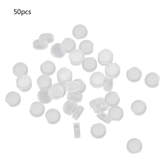 ESTONE 50Pcs Earring Pads Silicone Comfort Earring Cushions for Clips on Earrings Clear