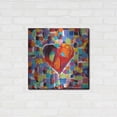 thumbnail image 3 of Luxe Metal Art 'Mosaic Heart III' by Carolee Vitaletti Metal Wall Art, 24"x24", 3 of 7