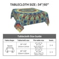 thumbnail image 3 of Zufioo Round Mandala1 Print Square Decorative Tablecloth, Wrinkle-resistant, Waterproof and Oil-resistant Tablecloth Coffee Table Cloth, Suitable for Restaurants-60"x60", 3 of 8