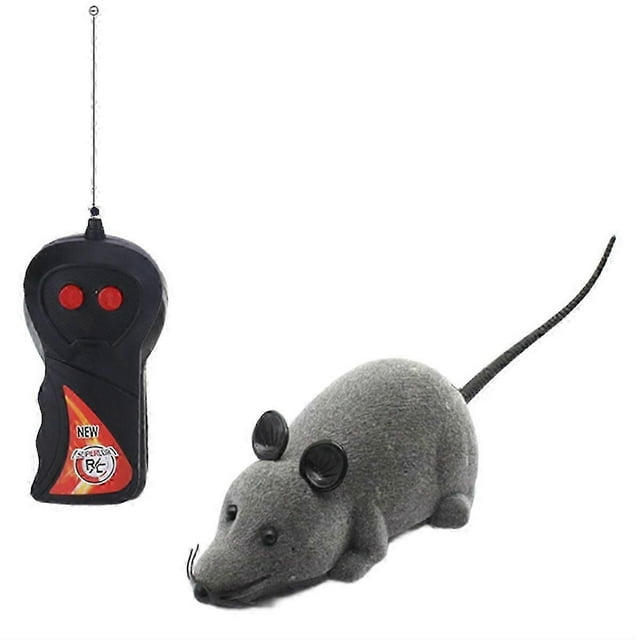 Remote Control Mouse Cat Toy - Rechargeable Interactive Fake Rat Toy for Indoor Cats Dogs, Automatic