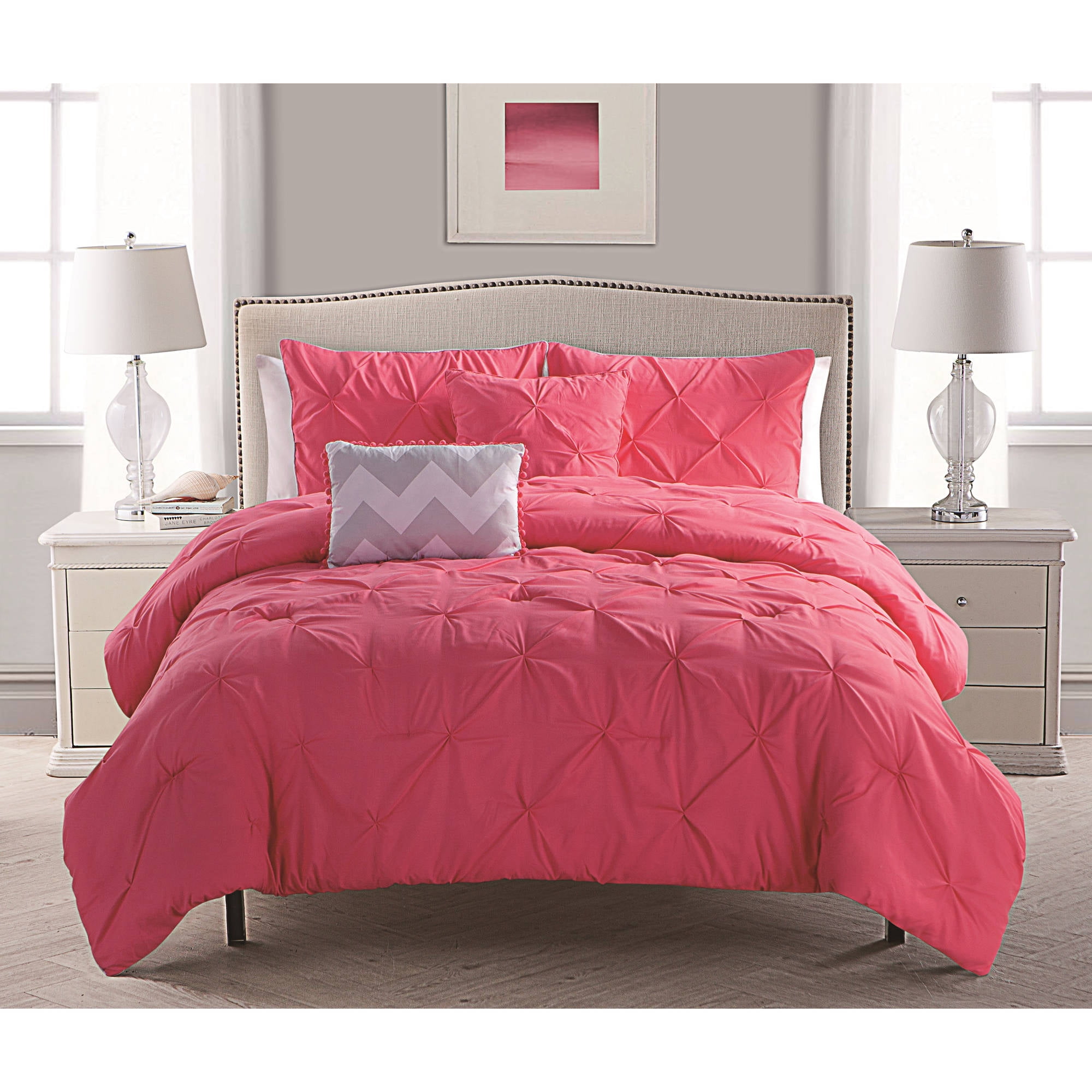 Vcny Home Multi Color Textured 4 5 Piece Reversible Bedding