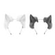 thumbnail image 1 of 2 diademas con orejas de gatito para el pelo, accesorios para disfraces de Navidad Blanco y Gris, 1 of 9