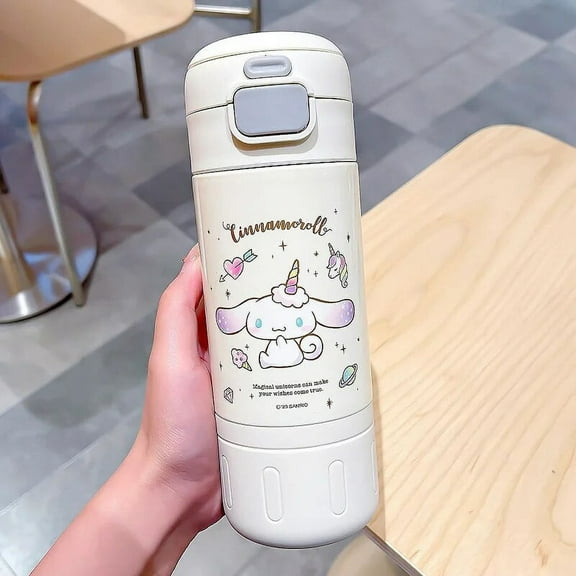 500ML Hello Kitty Thermos Mug Cinnamoroll Kuromi Anime 316 Stainless Steel Portable Travel Water Bottle Kawaii Girl Gift