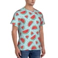 thumbnail image 5 of Rocae Watermelon for Men's Moisture-Wicking Crew Tee - T-Shirt for Sports, Outdoor Activities, and Casual WearX-Large, 5 of 9