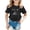 Black, variant on Hienoo Toddler Girls' T-Shirt Short Sleeve Soft Graphic T Shirt Loose Leisure Tshirt