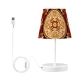 thumbnail image 3 of Boho Pattern LED Desk Lamp Table Lamp USB Bedside Nightstand Small Lamp for Bedroom Living Room Kids Room, 3 of 8
