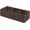 Walnut, variant on Seagrass Wicker Basket for Toilet Top, 3-Compartment Handwoven Bathroom Organizer for Toilet Paper, Pads, and Accessories (1, )
