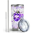 thumbnail image 4 of Ladybug Gift for Ladybug Lover,20 oz Ladybug Coffee Cup Double Wall Stainless Steel Vacuum Insulated (Ladybug, 20 oz), 4 of 6