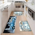 thumbnail image 4 of YIMEIS Christmas Truck Snowman Presents Kitchen Mat Rug Set - Perfect for Kitchen Counter, 16''*24'', Functional for Decoration, 4 of 10