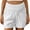 White, variant on Costeam Womens Maternity Linen Blend Shorts Dual Side Hand Pockets Smocked High Stretch Belly Support Waist Loose Fit Breathable Casual Summer Short Bottoms
