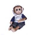 thumbnail image 1 of Decideal Realistic Baby Monkey Doll Mini Size 8 Pulgadas Realista Reborn Baby Monkey Hecho a mano Pi Decdeal Muñeca, 1 of 7