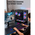 thumbnail image 6 of EVOUNIC Liquid-Cooled Gaming PC Desktop Intel Core i7-12700KF (Up to 5.0 GHz, 12 Cores 20 Threads) NVIDIA GeForce RTX 5060 8 GB 32 GB RAM 1 TB NVMe SSD WiFi 6 & BT 5.4 9× ARGB Windows 11 650W, 6 of 10