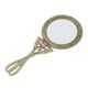 thumbnail image 4 of Retro Noblewomen \u0026 Princesses Hand Held Mirror Belleza Compacta forma forma forma Makeup Mirror Dresser Yinane Espejo de maquillaje de viaje, 4 of 8