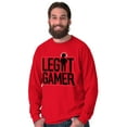 thumbnail image 5 of Legit Gamer Video Games Nerdy Geeky Men's Long Sleeve Tee T Shirt Brisco Brands M, 5 of 6