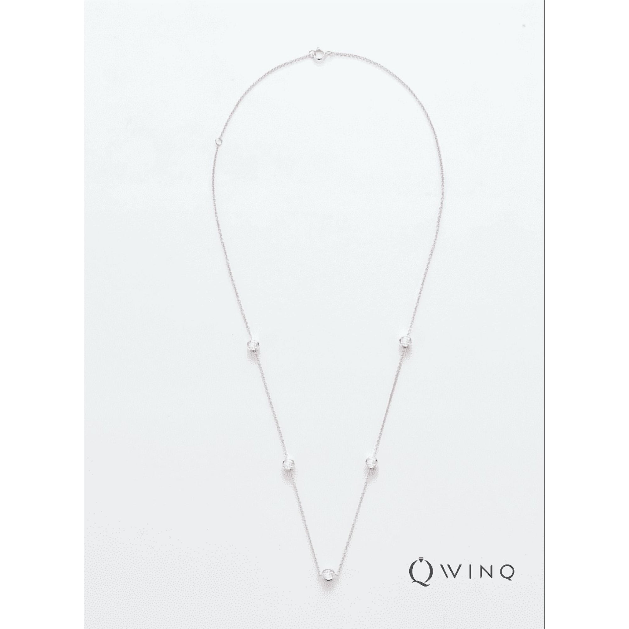 Collier En Or Blanc 18 Carats Avec Diamants - 0,35 Carat, 1,79 G (occasion)