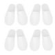 thumbnail image 4 of 18 pares de pantuflas desechables antideslizantes, suela impermeable, suaves y ligeras, para invitados, para viajes de hotel, spa, color blanco, 4 of 15