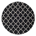 thumbnail image 2 of SAFAVIEH Montauk Nelson Geometric Cotton Area Rug, Black/Ivory, 6' x 6' Round, 2 of 6
