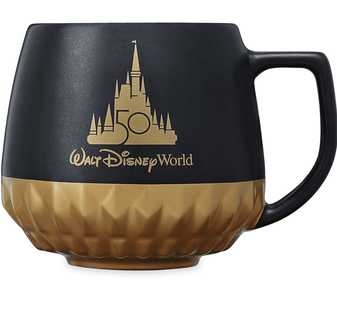 Disney Walt Disney World 50th Anniversary Luxe Logo Gold Starbucks