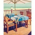 thumbnail image 2 of nqOlkjepod Coastal Starfish Outdoor Tablecloth with Umbrella Hole & Zipper, Summer Nautical Seshells Country Rectangle Table Cover 60x102 Inch, Dining Waterproof Table Cloth Protector for Patio, 2 of 7