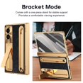 thumbnail image 6 of COAROVER PU Leather Hard PC Hybrid Case for Samsung Galaxy Z Fold8 with Stylus Pen Holder Built-in Screen Protector & Kickstand,Hinge Protection Cover,A, 6 of 8