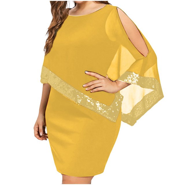 Vestidos de fiesta De calidad y hermoso, 2022 Nuevo Estilo Irregular Lentejuelas Costuras De Gran Tamaño Elegante vestidos mujer, vestidos de novia cómodo y de alta calidad de banquetpangjing