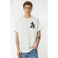 thumbnail image 1 of Summer Crew Neck Short Sleeve T-Shirt, Regular Fit, with Geometric Print Pattern, for Basic Style TopsFather's Day, Mother's Day, New Year, Spring Festival, Valentine's Day, Independence Day, birthd, 1 of 6