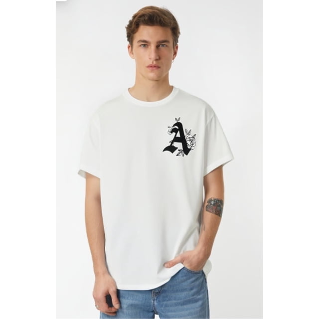 Summer Crew Neck Short Sleeve T-Shirt, Regular Fit, with Geometric Print Pattern, for Basic Style TopsFather's Day, Mother's Day, New Year, Spring Festival, Valentine's Day, Independence Day, birthd