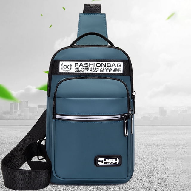 Xihbxyly Bolso Bandolera de Tela de Gran Capacidad, Ligero y Duradero, con Correa Acolchada Ajustable, Ideal para Viajes Al Aire Libre, Gimnasio, Ciclismo, Uso Diario, 28 X 17,5 X 8 Cm.