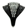 thumbnail image 4 of TK2200 - IP Black(Ion Plating) Stainless Steel Ring with Top Grade Crystal  in Multi Color Size 9, 4 of 4