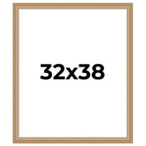 32x38 Frame Charleston Honey Brown Solid Wood Picture Frame Width 1.75 Inches | Interior Depth 0.5