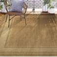 thumbnail image 2 of Home Dynamix Tripoli Julie Modern Border Indoor/Outdoor Area Rug, Brown/Ivory, 7'10"x10'2", 2 of 9
