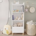 thumbnail image 5 of Bianlte 4-Tier Bookcase,Children's Book Display, Bookshelf Toy Storage Cabinet Organizer for Children's Room, Playroom,Nursery,White, 5 of 7