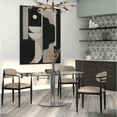 thumbnail image 2 of Extension Dining Table Clear Glass Top with chrome base, 2 of 3