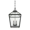 thumbnail image 6 of Woodstock 4-Light Outdoor Hanging Lantern in Black, 6 of 6
