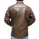 thumbnail image 4 of Chamarra de piel café elegante con cuello de solapa y dos bolsas en pecho para hombre Castelli Leather Authentic Banana Bomber elegante con bolsas ocultas en pecho, 4 of 4