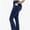Navy blue, variant on Womens High Waisted Yoga Pants with Pockets Seamless Flare Leg Bootcut Pants Athletic Casual Wear