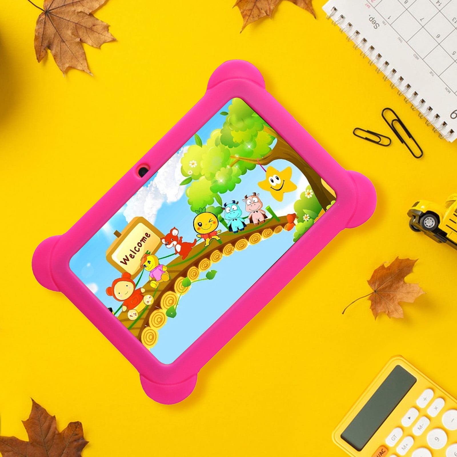 PPgejGEK 7-inch Children's Tablet Computer android Tablets Children's Early Education Learning Machine Parent-child Gift Machine Christmas Gift Built-in Cameras Festival Gift