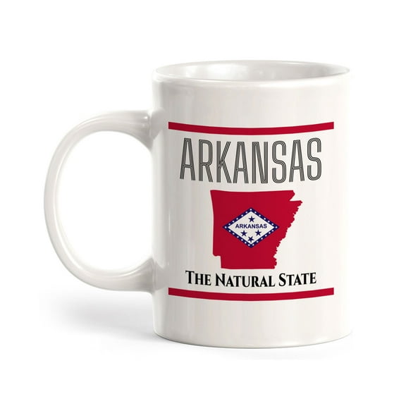 Designs ByLITA Arkansas: The Natural State 11oz Plastic Coffee Mug | State Pride Collection