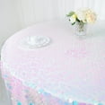 BalsaCircle 72" x 72" Iridescent Blue Square Big Payette Sequin Table ...
