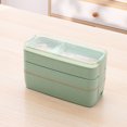 thumbnail image 3 of Anckoeil Multi Layered Lunch Box with forks Spoons Tableware Lunch Box for Office Workers Portable Picnic Box, 3 of 4