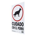 thumbnail image 2 of Letrero Cuidado Con El Perro Hy-Ko Blanco 35.3X22.5 Cm, 2 of 3