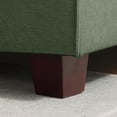 thumbnail image 3 of Poshby 88.58''W Sectional Sofa 3 Seater Couch with Chenille, Modern Square Arm for Living Room, Light Green, 3 of 13