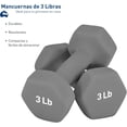 thumbnail image 2 of Set de 2 Mancuernas de Neopreno Bluelander de 3 lbs, 2 of 5