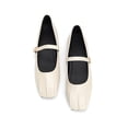 thumbnail image 7 of Domuza Mary Jane Shoes for Women Slip on Dressy Ballet Flats Shoes for Women New Trendy Non-Slip Shoes for School Office Walking Casual Formal Work White 8（EU-40）, 7 of 7