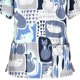 thumbnail image 3 of Puntoco Blusa de manga corta con cuello en V para mujer Uniforme de trabajo Blusa con estampado de dibujos animados Puntoco Puntoco-2705, 3 of 5