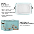 thumbnail image 2 of Yayeee Canvas Storage Basket with Handles for Shelves Fabric Bins Closet Organizer, Capybara Splash, 2 of 8