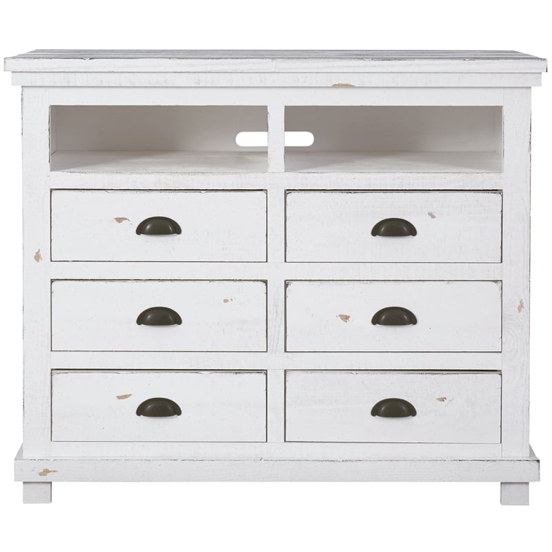 Progressive Furniture Athena 4 Drawer, 8 Drawer Dresser Dark Gray Stain 63×37 3
